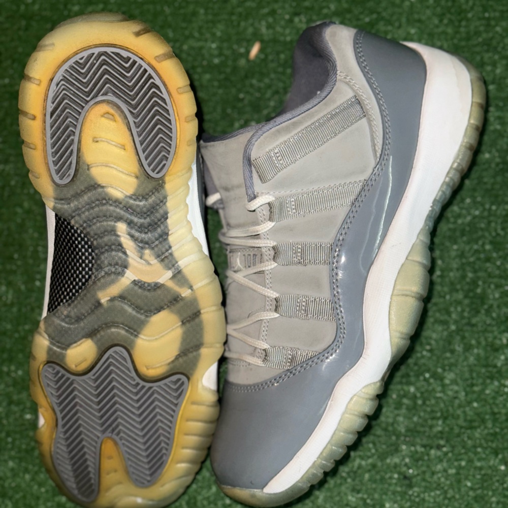 Jordan Gray Sneakers with White Accents